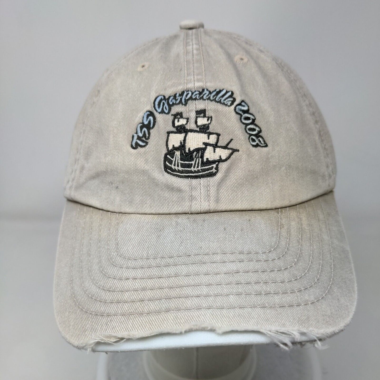 TSS Gasparilla 2008 Strapback Hat Tan OSFA Lexus Of Tampa Bay Hit Wear