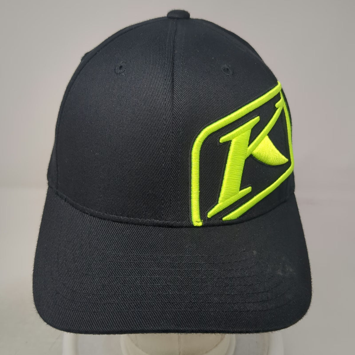 Klim Baseball Cap Black XL Technical Riding Gear Flexfit Embroidered Logo Hat