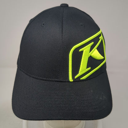 Klim Baseball Cap Black XL Technical Riding Gear Flexfit Embroidered Logo Hat