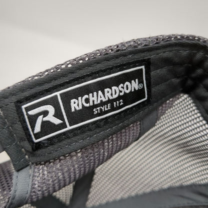 Richardson Trucker Hat Black One Size Pines Plumbing Mesh Snapback Style 112