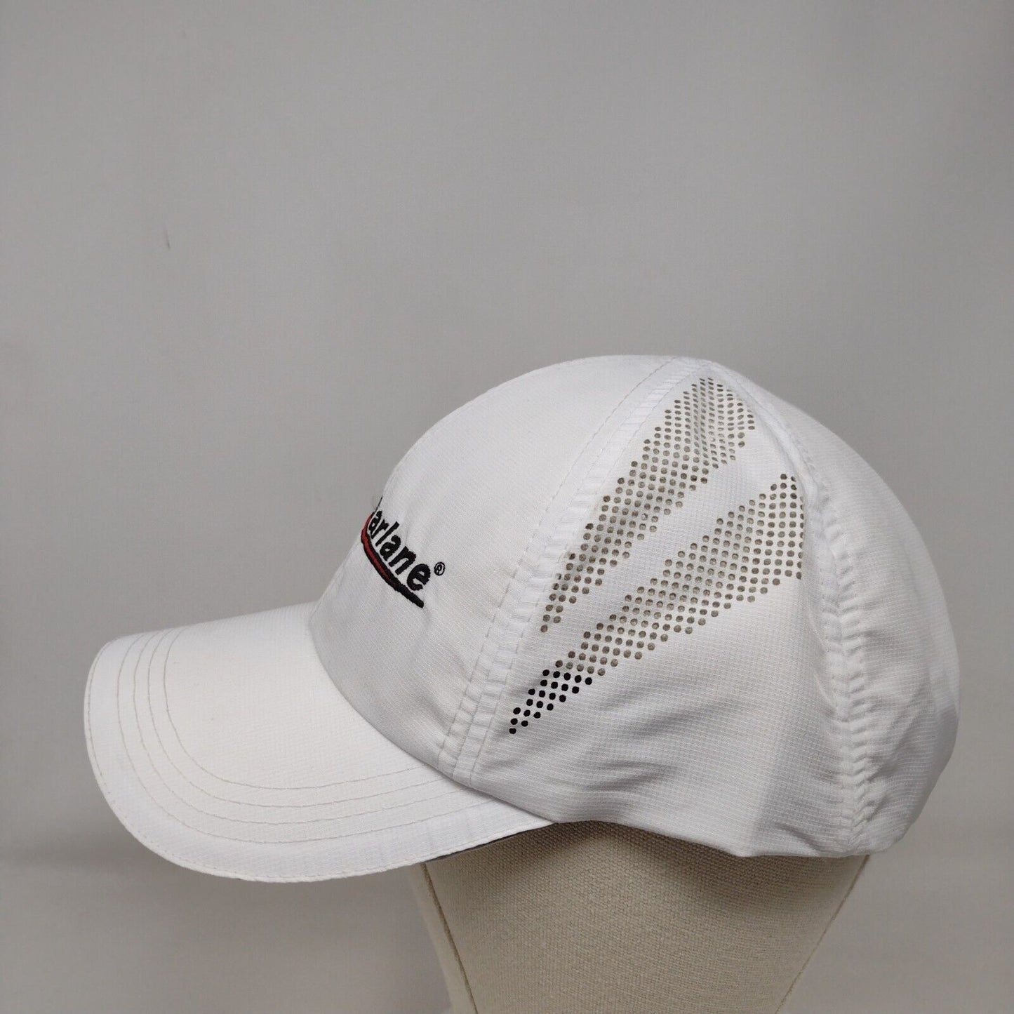 McFarlane Strapback Hat White OSFA Adjustable Embroidered Breathable Hit Wear