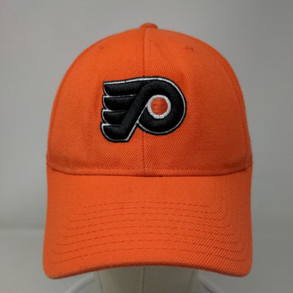 Reebok NHL Men's Strapback Hat Orange OSFA Embroidered Philadelphia Flyers Logo