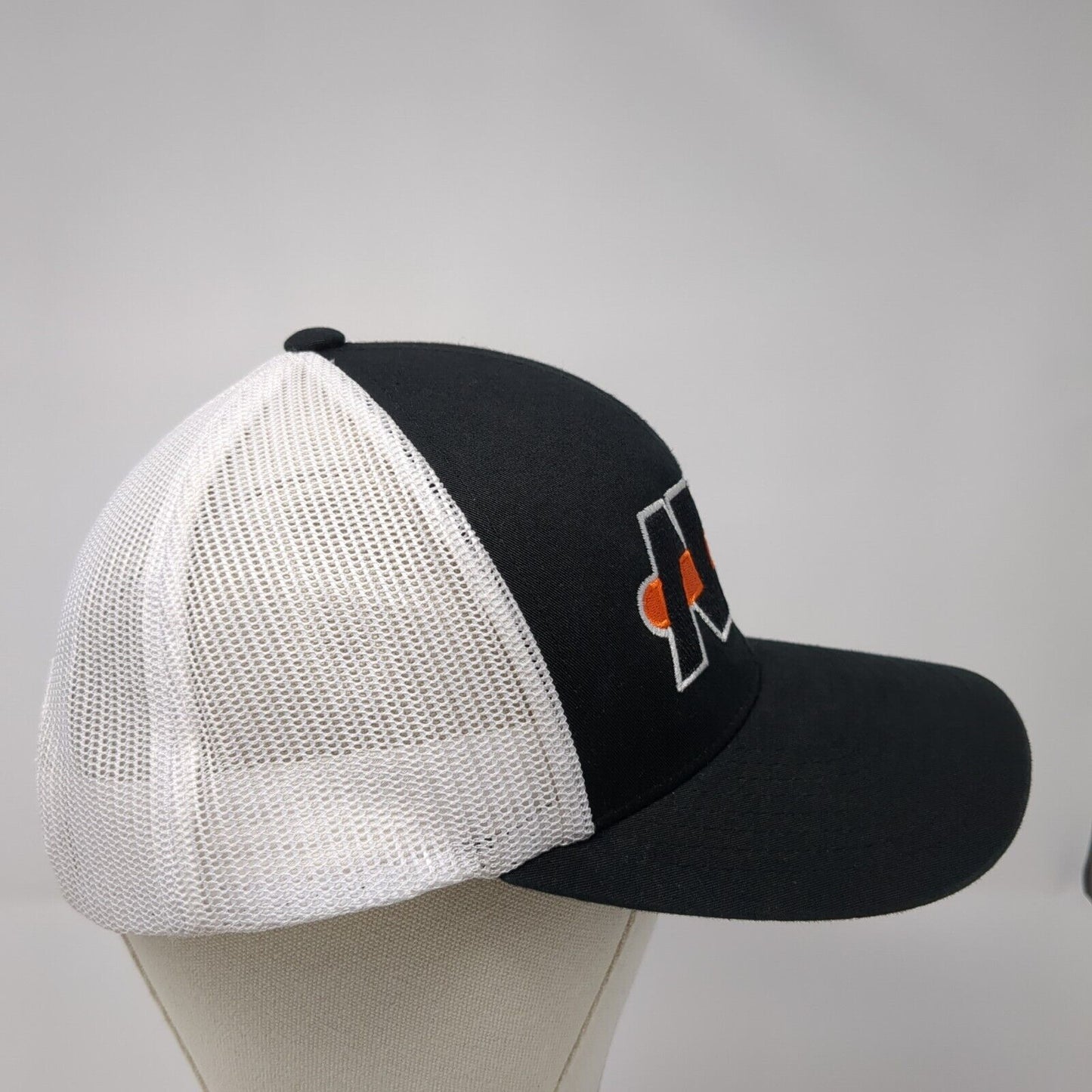 ADS Snapback Mesh Back Trucker Hat Black One Size Pacific Headwear