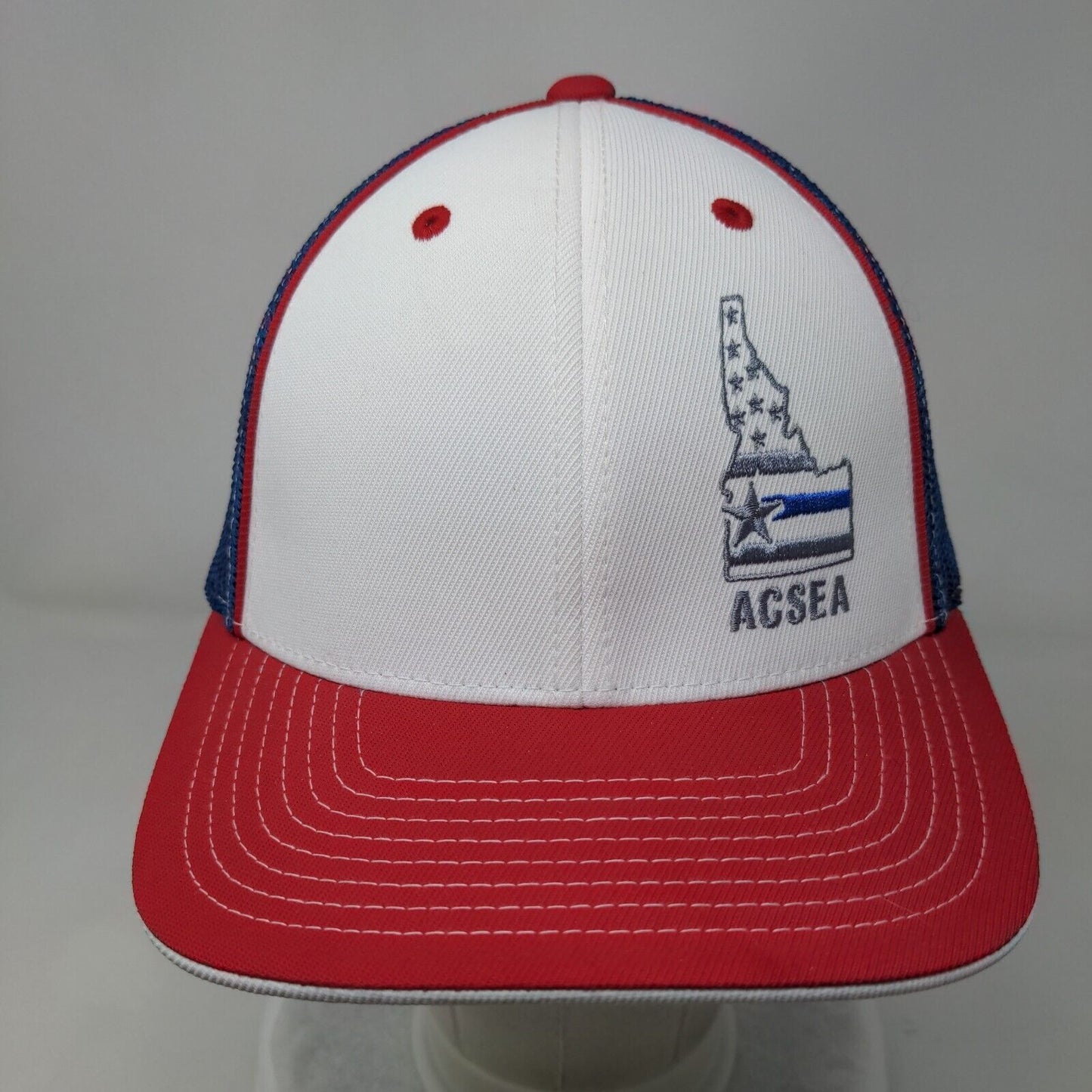 ACSEA Fitted Trucker Hat Multicolor L/XL Embroidered Mesh Back