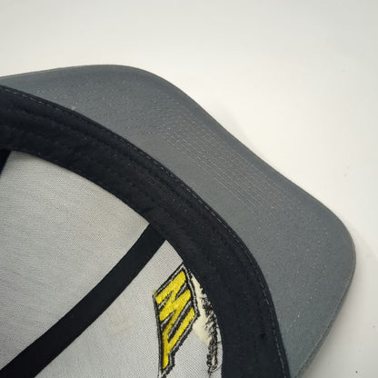 Pacific Headwear Trucker Hat Gray One Size Western Trailers Mesh Back Snapback