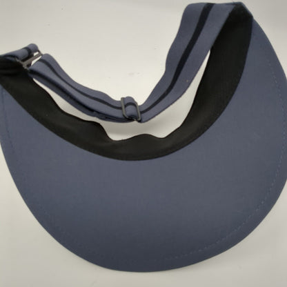 Unbranded Slideback Sun Visor Hat Slate Gray One Size Adjustable Blank