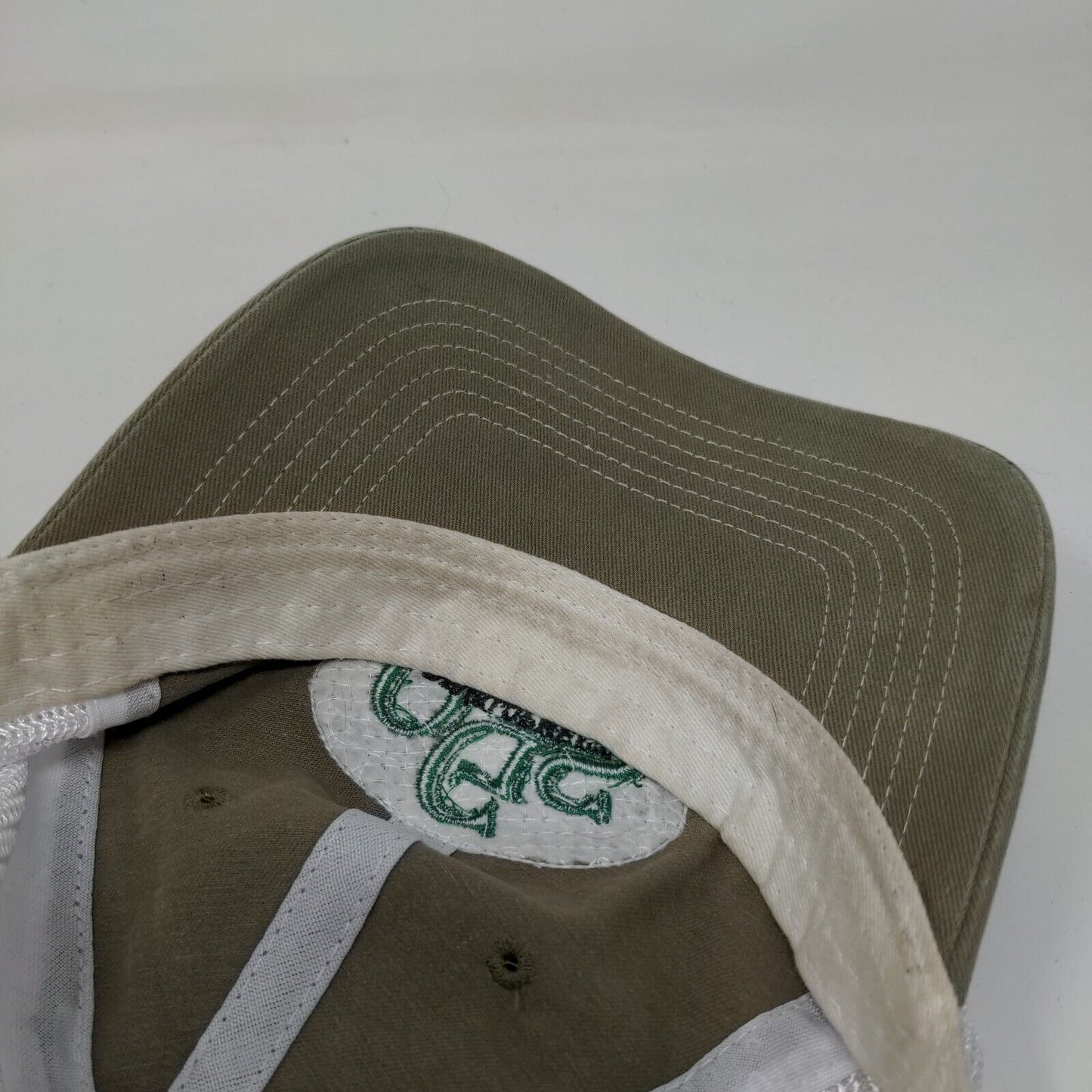 QGS Development Snapback Mesh Back Trucker Hat Green One Size 6 Panel