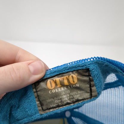 New Belgium Brewing Snapback Trucker Hat Blue One Size Adjustable Mesh Rope Otto