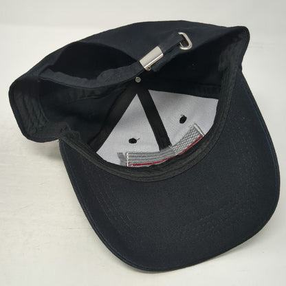 Black Thin Red Line American Flag Baseball Cap One Size Firefighter Support Hat