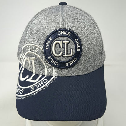 Robin Ruth Baseball Cap Gray Blue Chile Souvenir CL Patch Heathered One Size Hat
