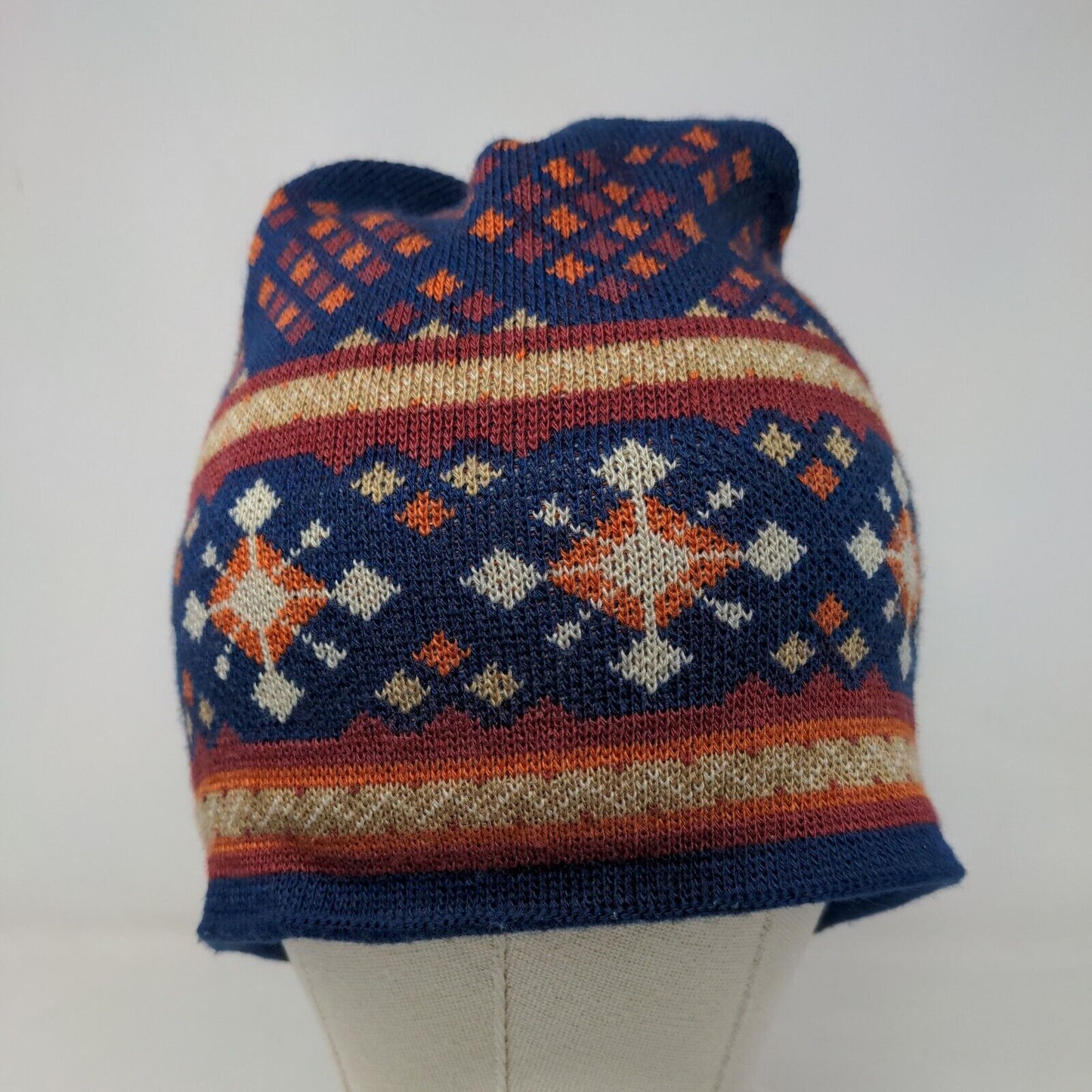 Artic Circle Enterorises Men's Knit Beanie Hat Multicolor Fair Isle Acrylic