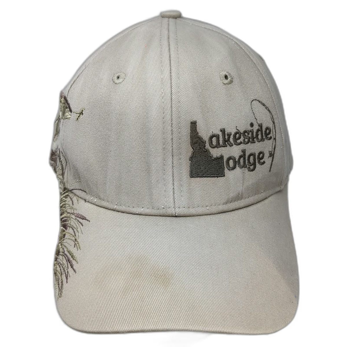 Dri Duck Baseball Cap Beige One Size Lakeside Lodge Idaho Fish Fishing Hat Trout