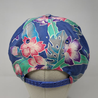 New Orleans Snapback Hat Multicolor OS Adjustable Floral Print Rope San Sun