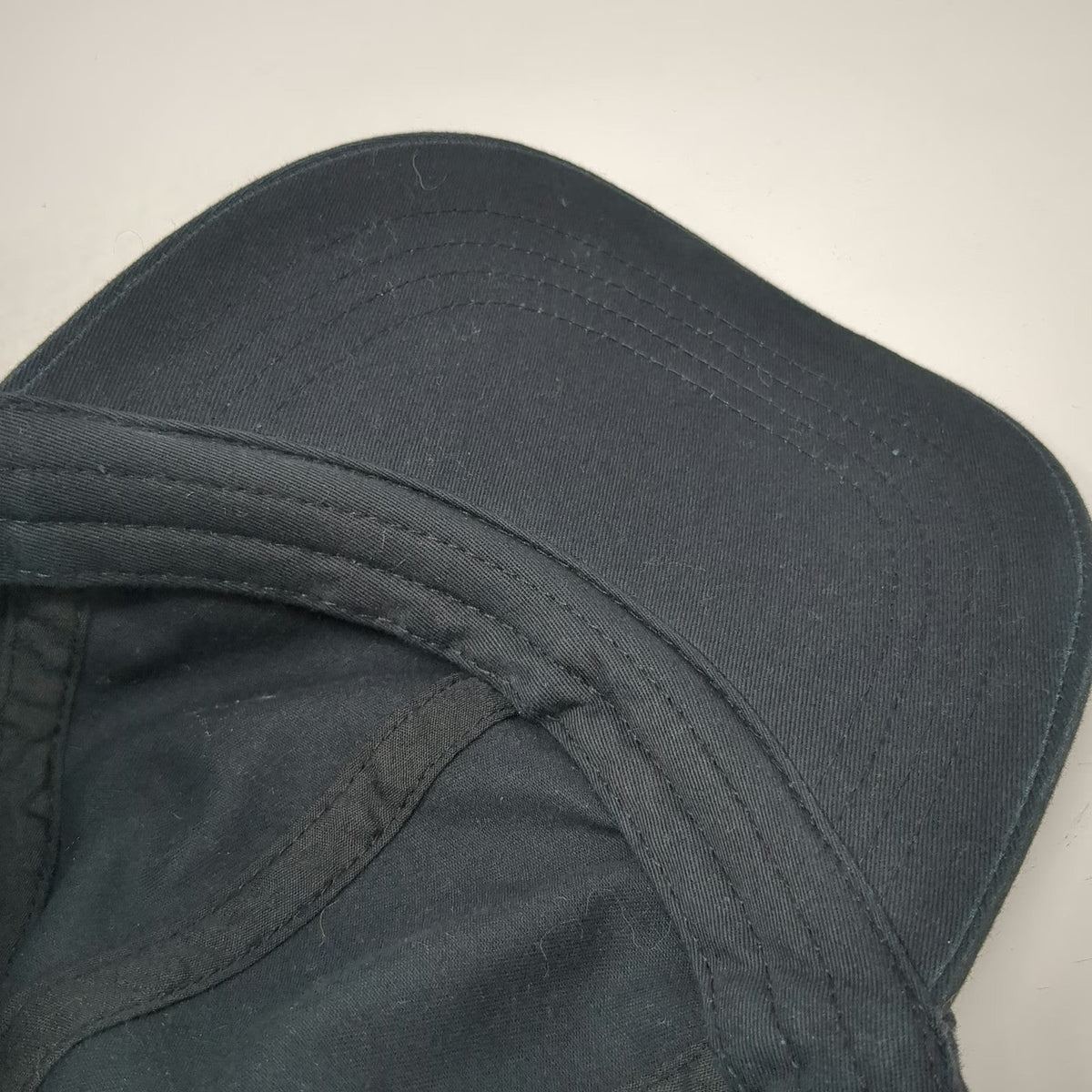 Anvil Baseball Cap Black One Size Solid Cotton Slideback Buckle Blank Hat