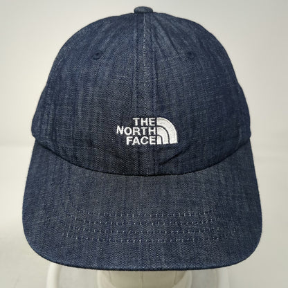 The North Face Baseball Cap Blue One Size Denim 1966 Logo Slideback Buckle Hat