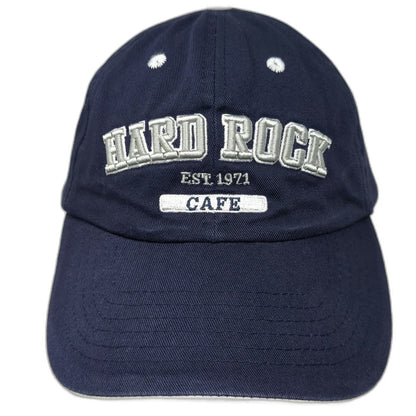 Hard Rock Cafe Baseball Cap Blue One Size Cayman Islands Cotton Strapback Hat