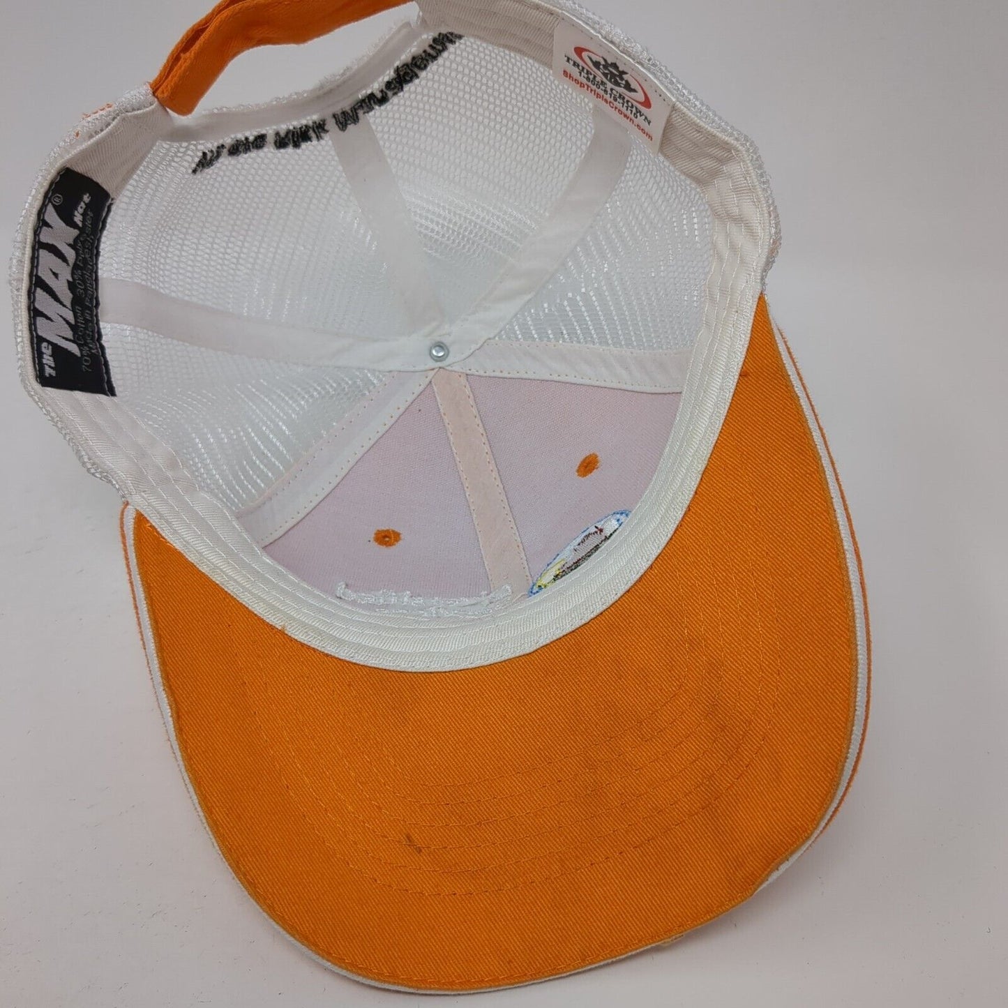 Diversified Services Strapback Mesh Back Trucker Hat Orange One Size