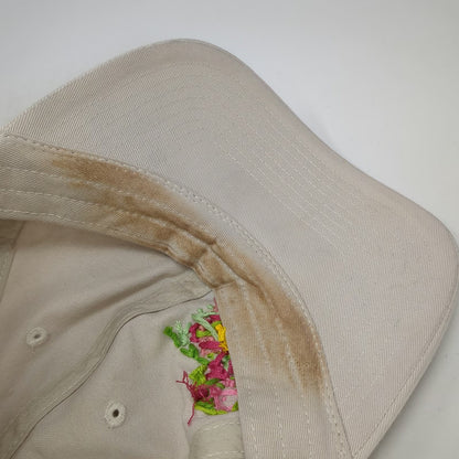 GADIEMKENSD Baseball Cap Beige One Size Embroidered Floral Heart Cotton Hat