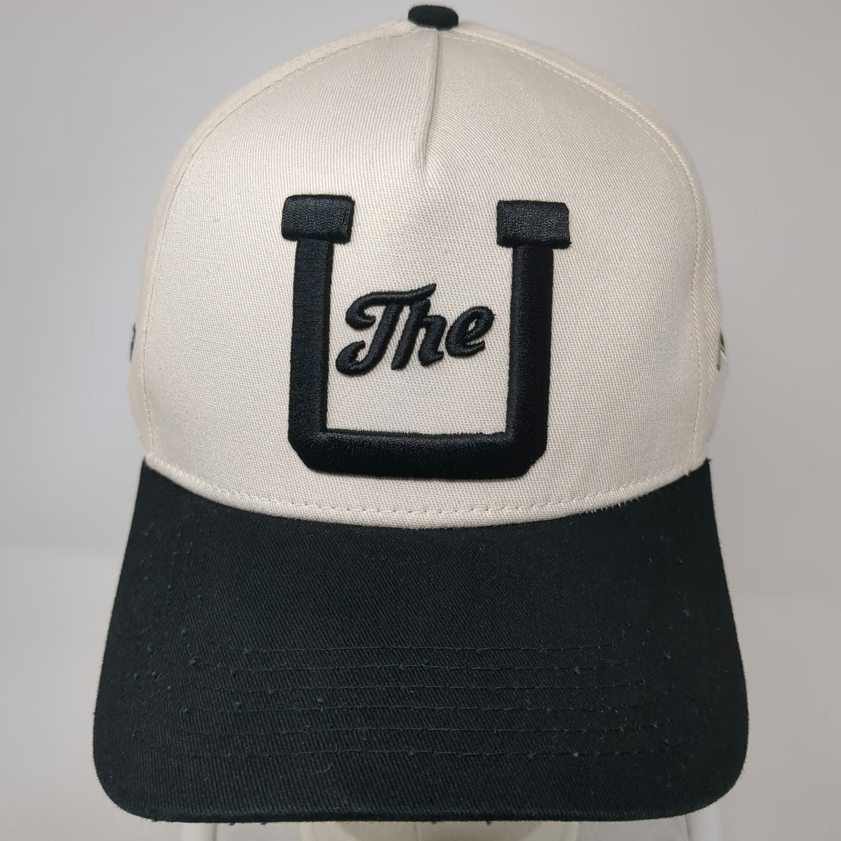 Woodn Grail 5 Panel Beige Hat One Size Snapback Utah Utes The U Embroidery