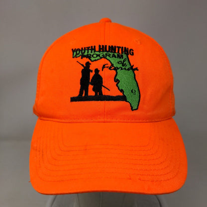 Youth Hunting Program of Florida Slideback Hat Orange OSFM Embroidered