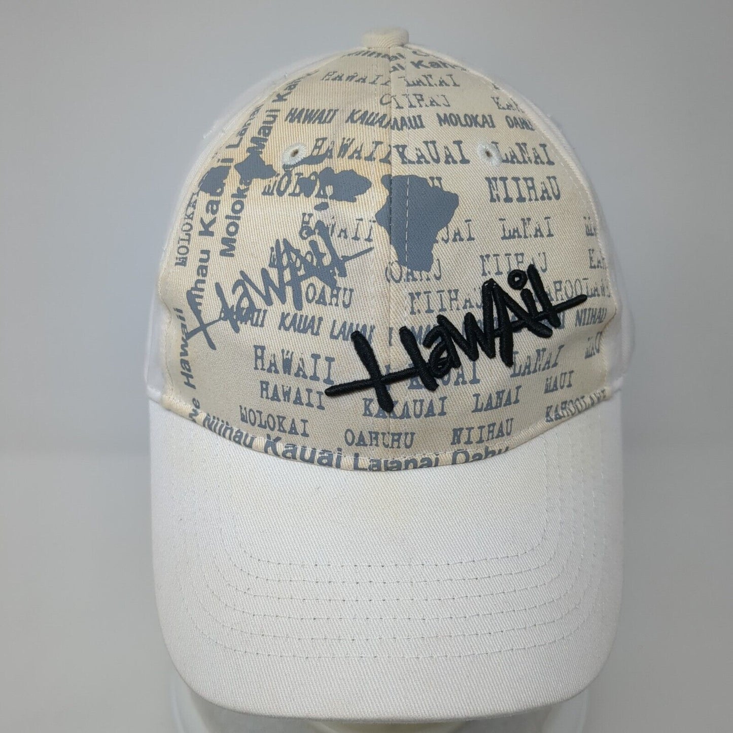 Hawaii Strapback Hat Multicolor OS Adjustable Embroidered Hawaiian Headwear