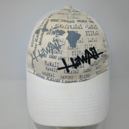 Hawaii Strapback Hat Multicolor OS Adjustable Embroidered Hawaiian Headwear