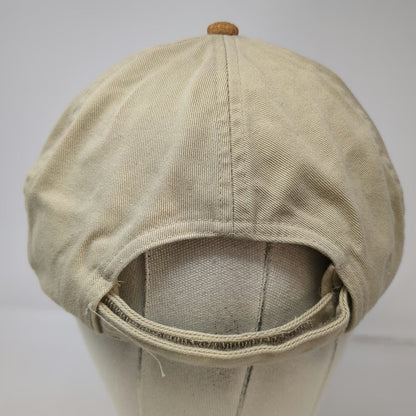 Royal Busch Gardens Baseball Cap Beige Brown One Size Suede Brim Strapback Hat