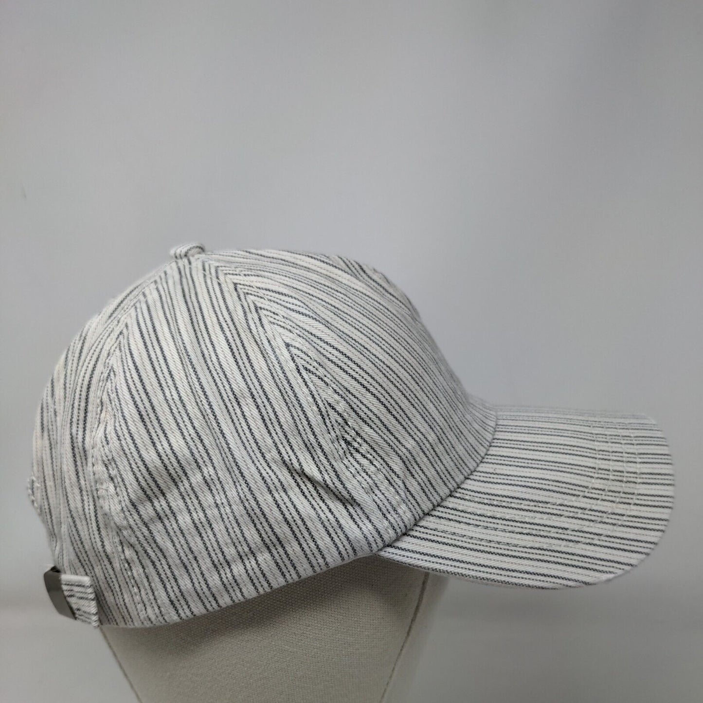 Billabong Slideback Hat Multicolor One Size Adjustable Pinstripe Blank Cotton