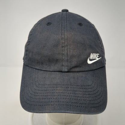 Nike Slideback Hat Black One Size Adjustable Embroidered Heritage86 6 Panel