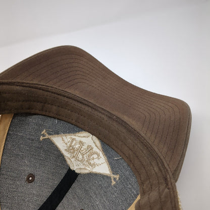 PRC Payette River Company Idaho Snapback Trucker Hat Brown OS Adjustable Mesh