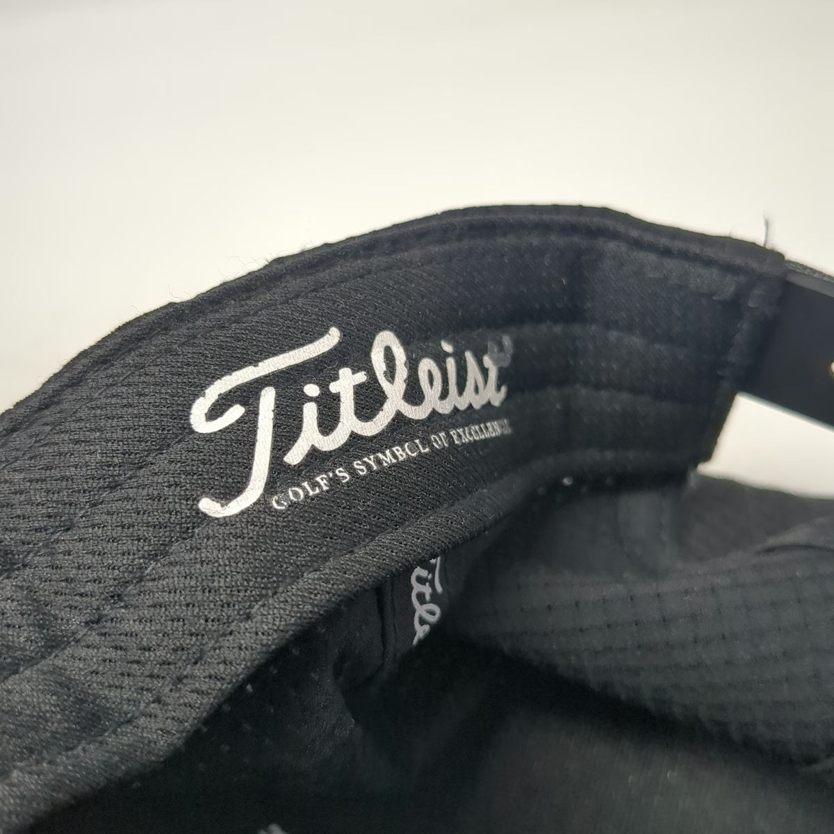 Titleist Snapback Black One Size Perforated Performance Grid Texture Golf Hat
