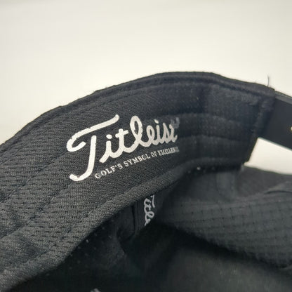 Titleist Snapback Black One Size Perforated Performance Grid Texture Golf Hat