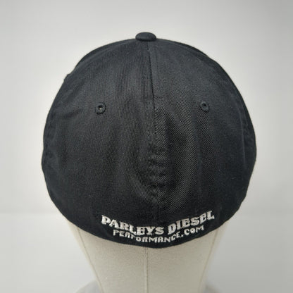Parleys Diesel Performance Fitted Hat Black L-XL Flexfit Embroidered