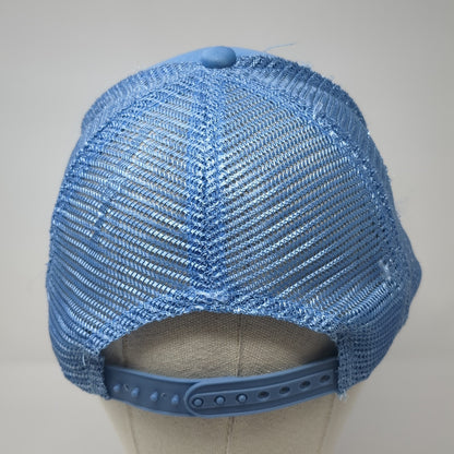Hawaii Islands Molokai Lanai Kona Trucker Hat Blue OS Adjustable Mesh Back Rope
