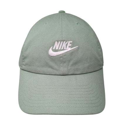 Nike Slideback Hat Green One Size Adjustable Embroidered Heritage86 Cotton