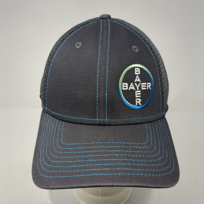 Bayer Life Fitted Hat Gray L/XL Embroidered Logo 6 Panel 39Thirty New Era