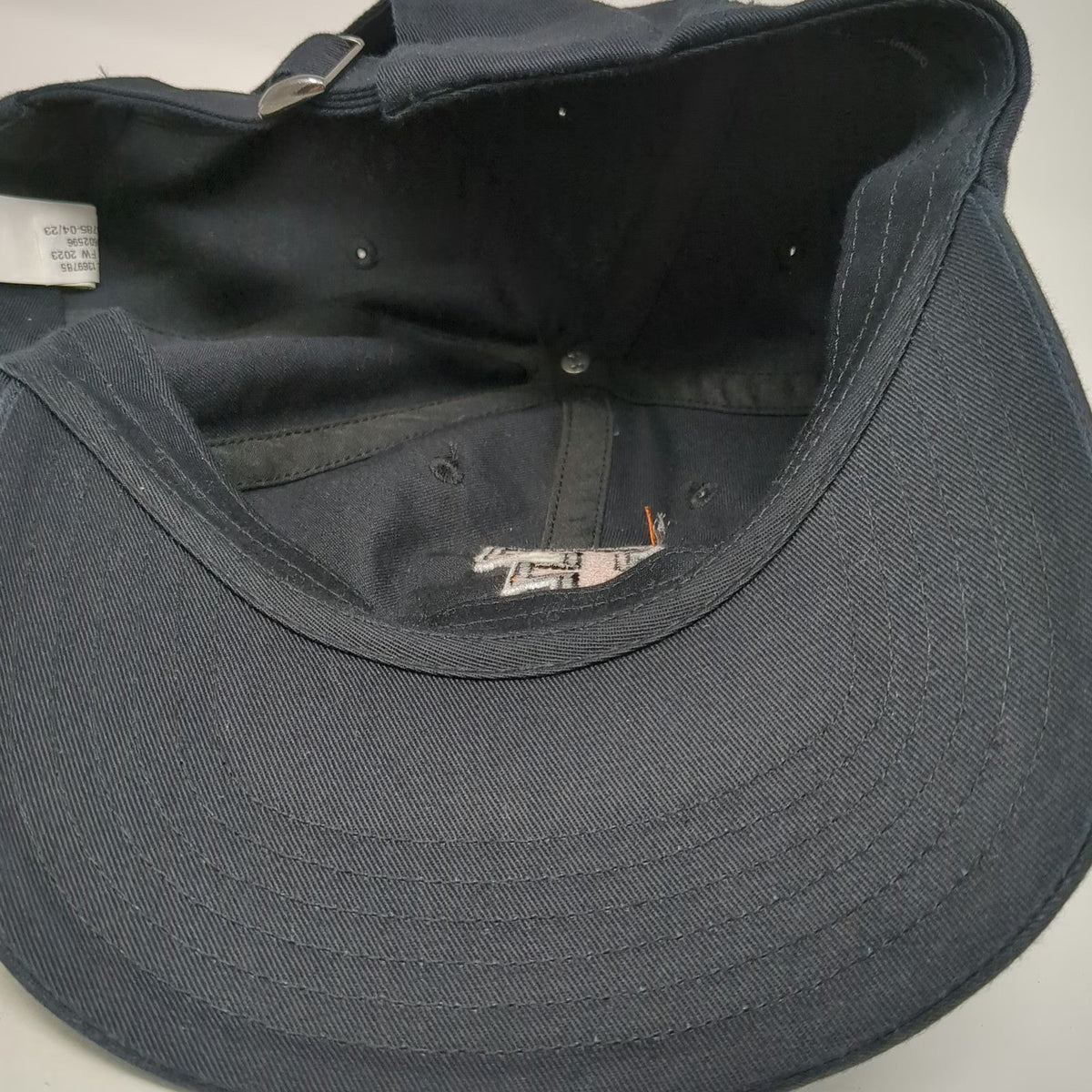 Under Armour Baseball Cap Black Orange White OSFM Slideback Letter F Logo Hat