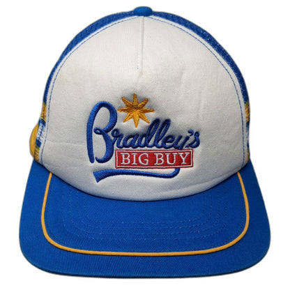 Netflix Stranger Things Bradley's Big Buy Blue White Trucker Hat One Size Mesh