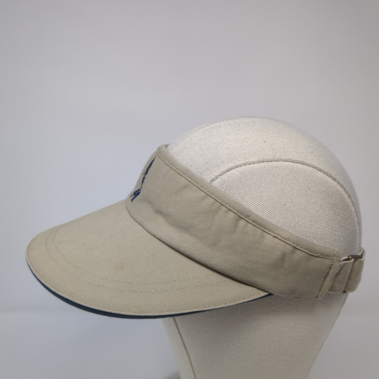Cherokee Slideback Sun Visor Hat Brown OSAdjust able Embroidered Lightweight