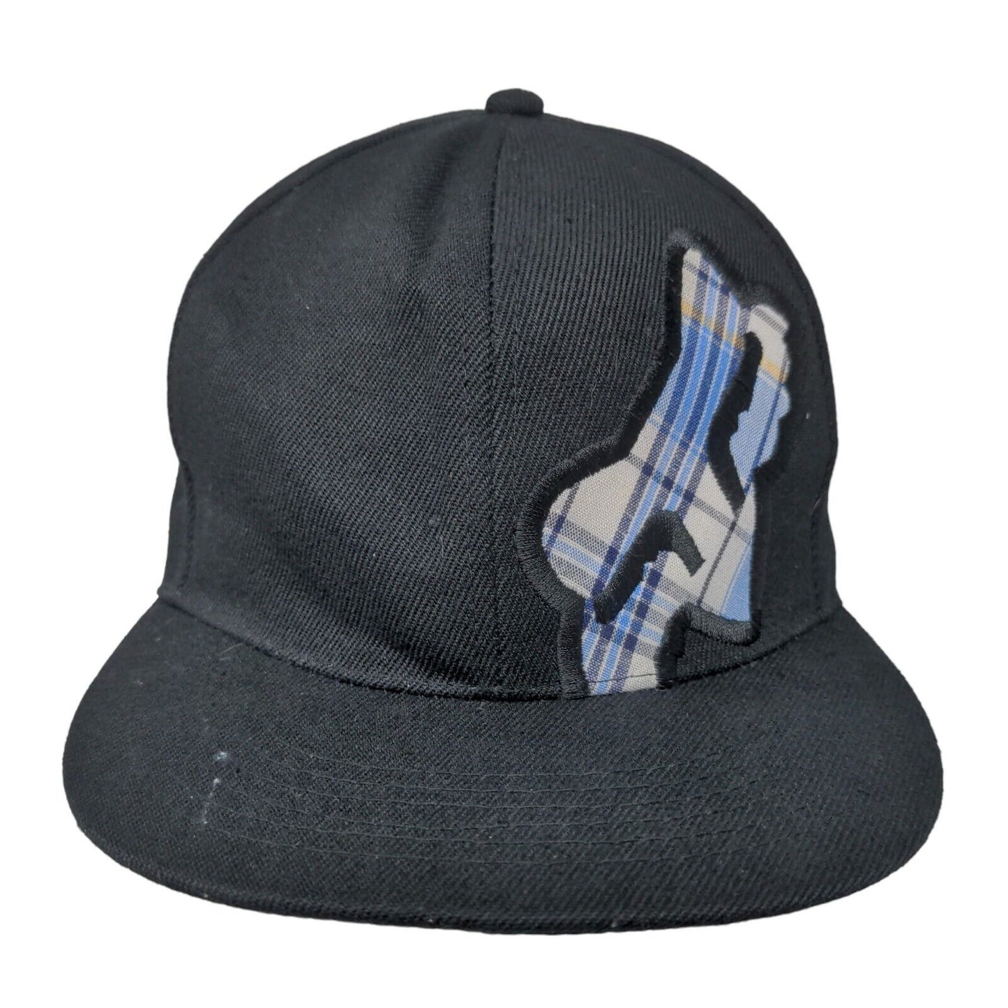Fox Racing Men's Fitted Hat Black Size 7 Embroidered 100% Cotton