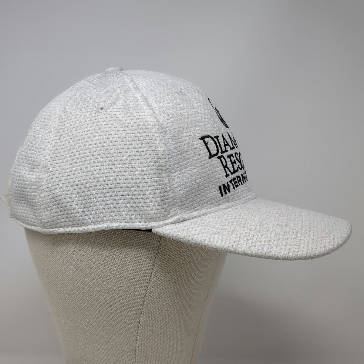 Baseball Cap White One Size Diamond Resorts International Strapback Hat Mesh