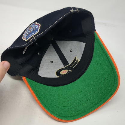 Reebok Philadelphia Flyers NHL Cap Black Orange M Winter Classic Contrast Stitch