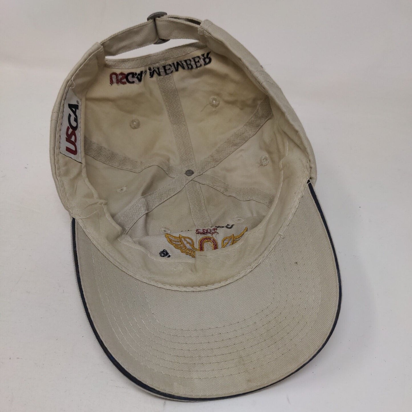 US Open 2012 The Olympic Club Slideback Hat Tan One Size Embroidered USGA Member
