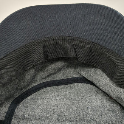 H&M Army Cap Black M Adjustable Cotton Slideback Hat Garment Quality Side Tag