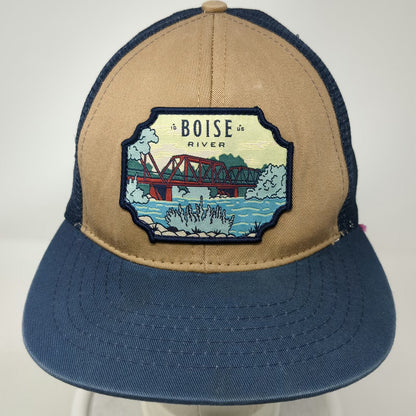 Sendero Provisions Co Boise River Idaho Blue Brown Trucker Hat One Size Snapback