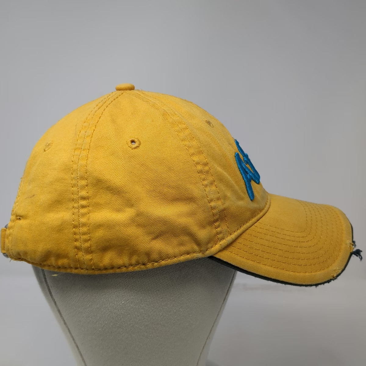 The Game Baseball Cap Yellow One Size Aflac Duck Distressed Mascot Cotton Hat