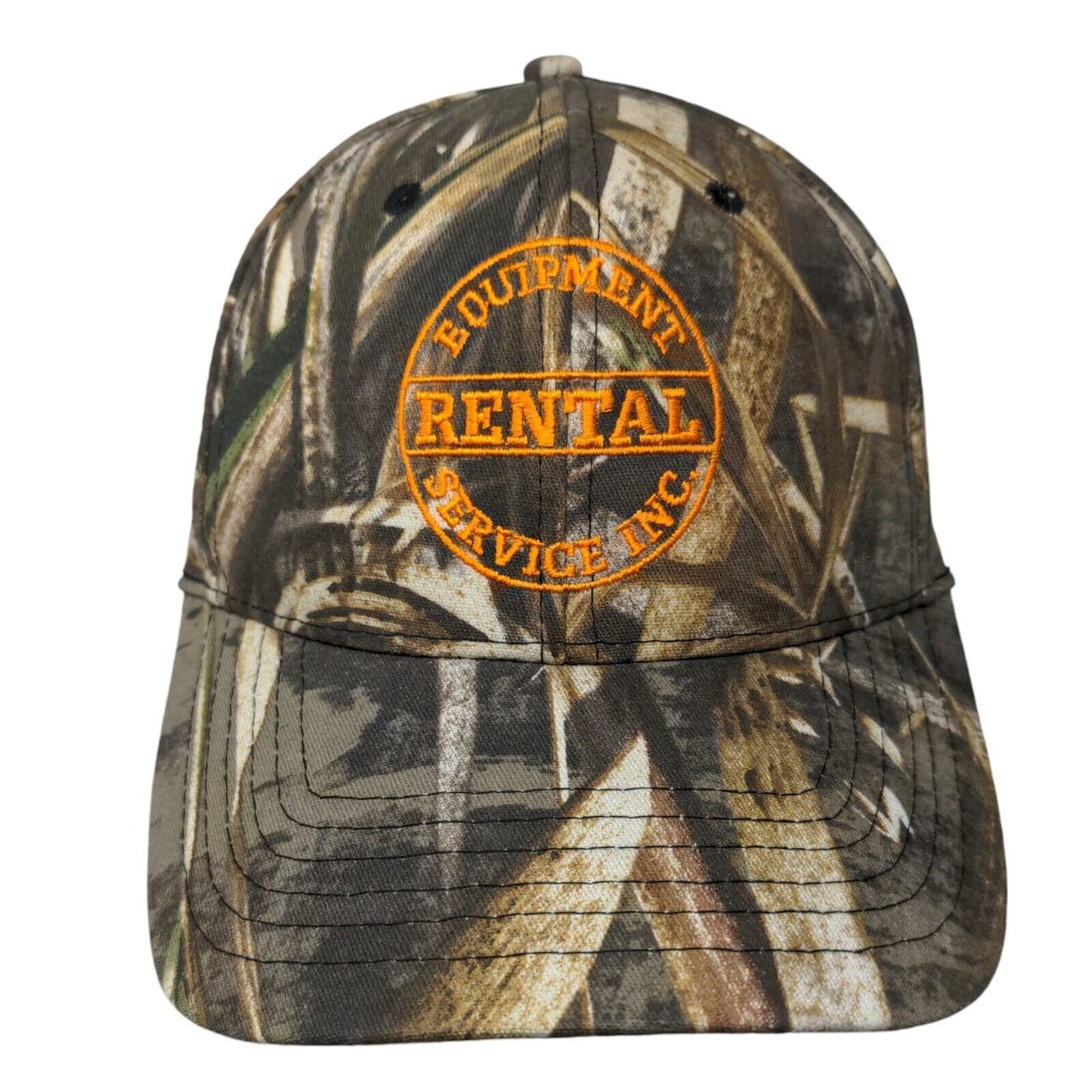 Equipment Rental Service Inc. Strapback Hat Camo One Size Cap America