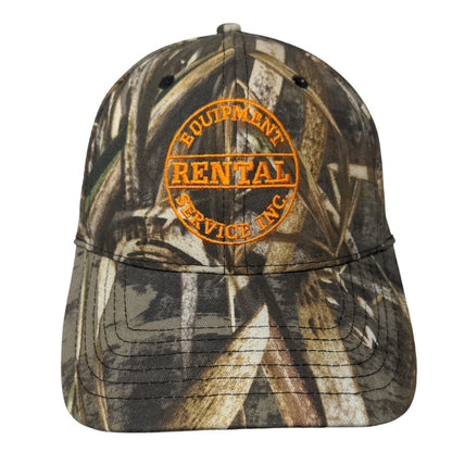 Equipment Rental Service Inc. Strapback Hat Camo One Size Cap America