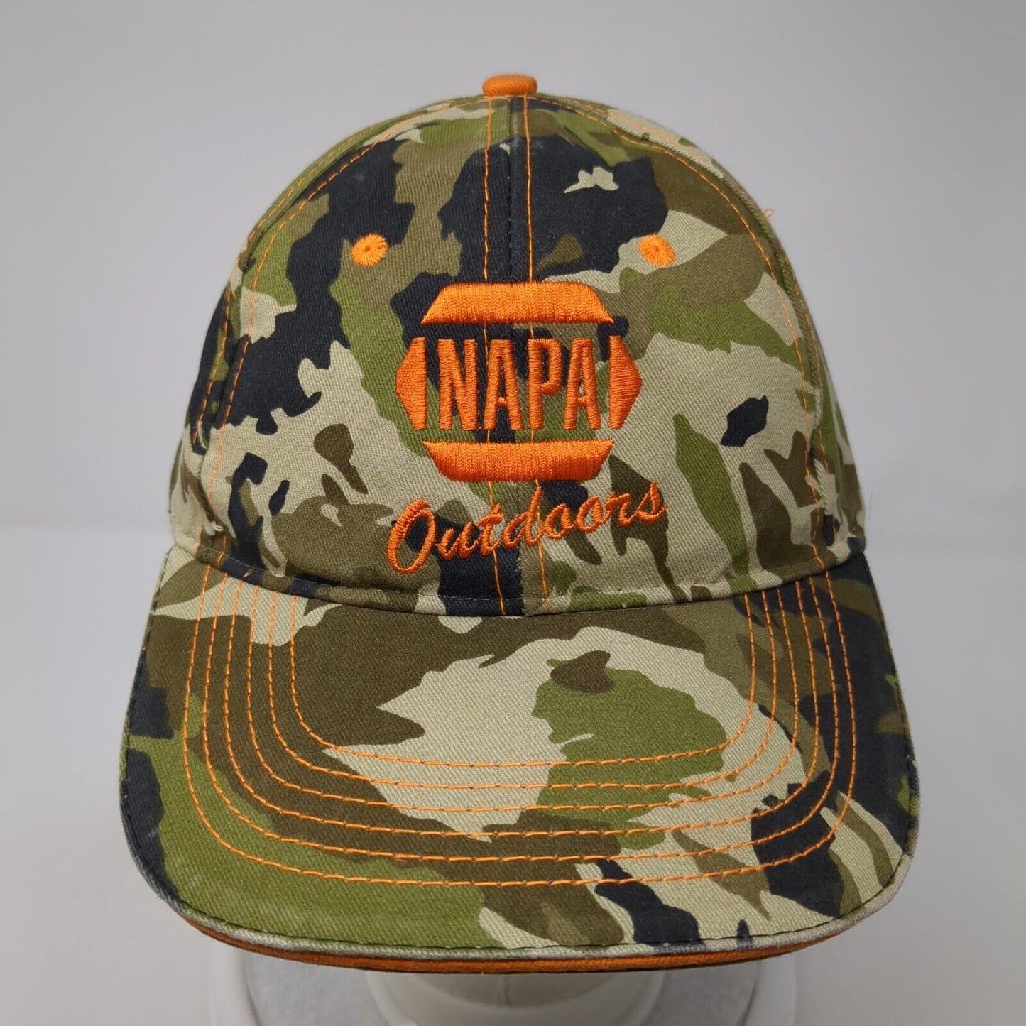 NAPA Outdoors Strapback Hat Camouflage One Size Adjustable 6 Panel