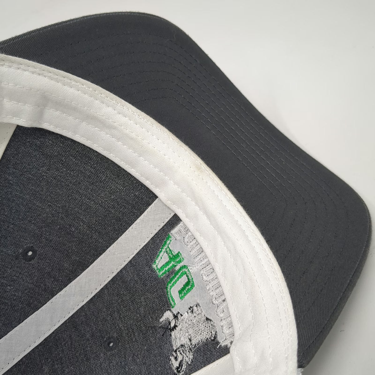 Richardson Trucker Hat Gray One Size Mesh Back Snapback AG Equipment Bull Logo